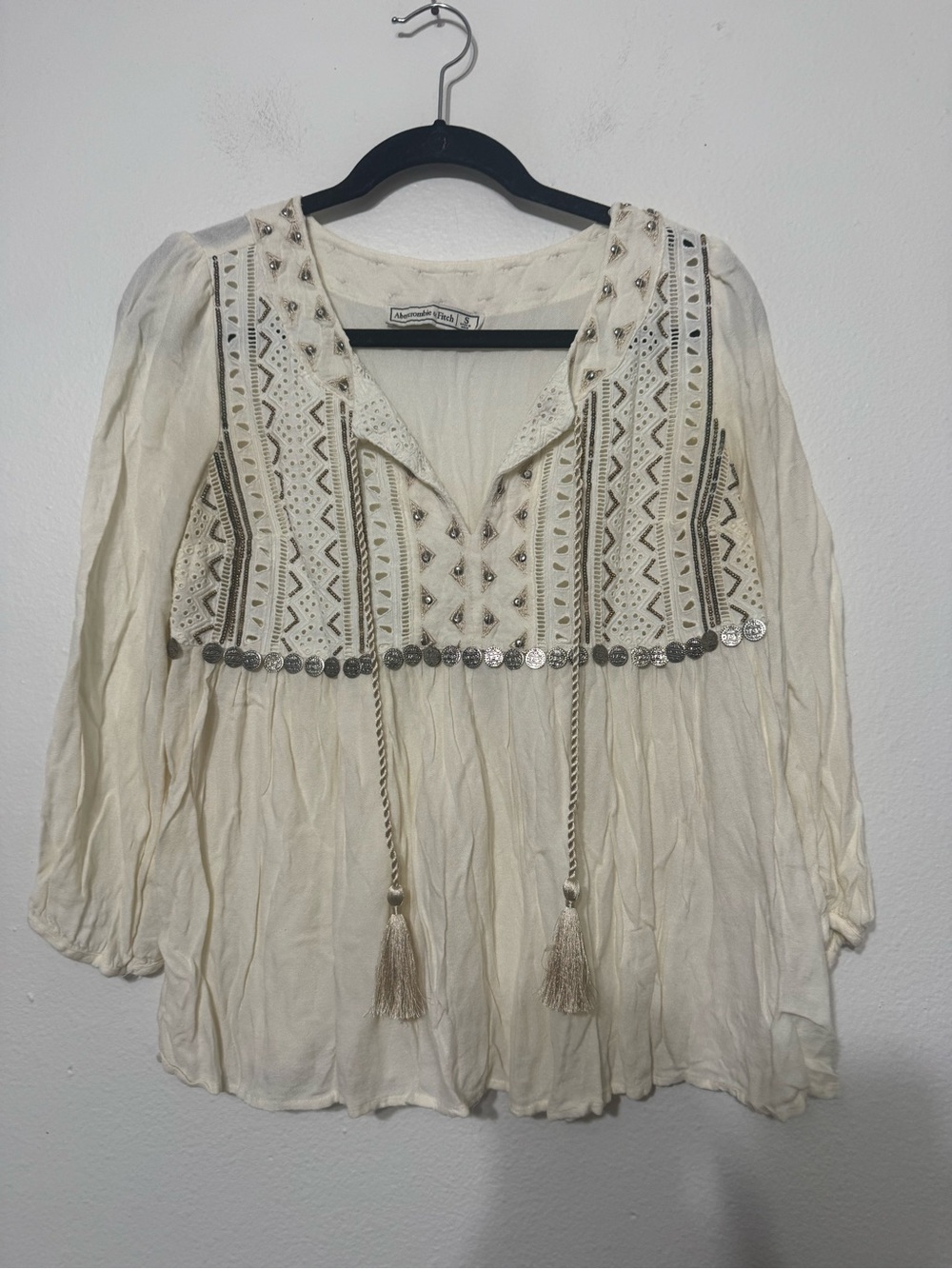 Abercrombie & Fitch Boho Blouse Size Small